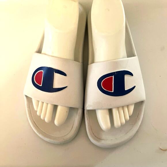 Unisex Slides Champion Sandals Women Size 8M Mens 10 Mint - Picture 1 of 6